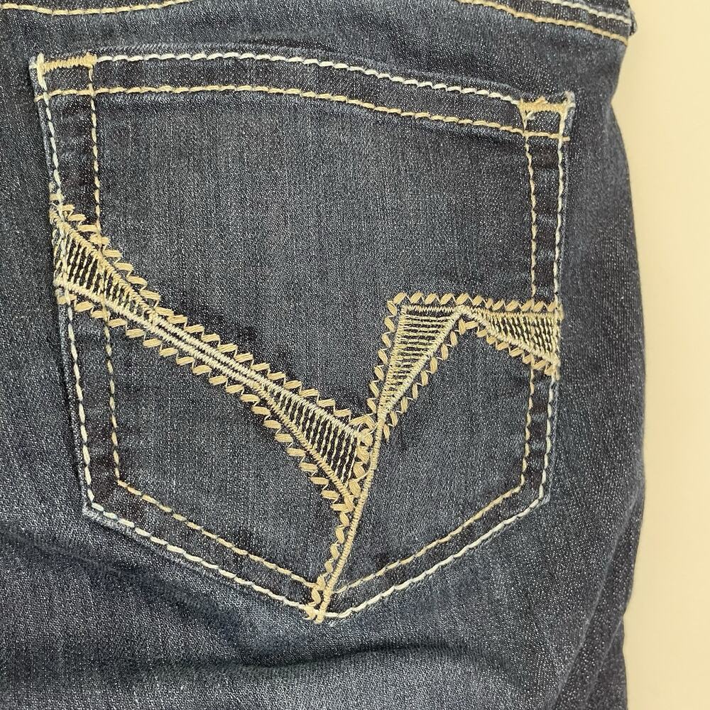 Ariat REAL Perfect Rise Arrow Danna Jeans Womens 29S Dark Wash Split Hem Cowgirl - Picture 13 of 16